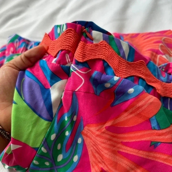 Umgee Colorful Floral Midi Dress Size Large - Picture 5 of 8